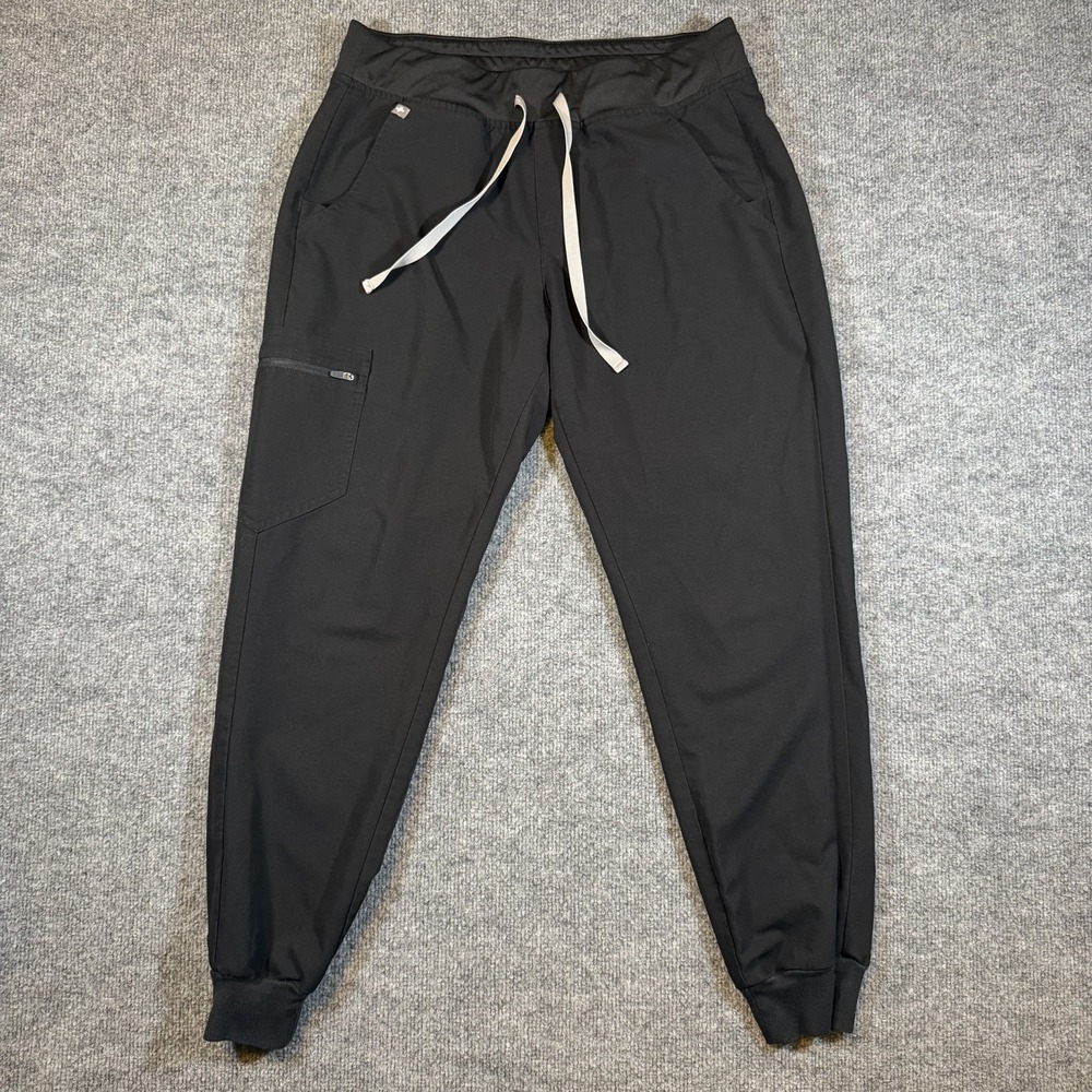 FIGS Technical Collection Zamora Women's Scrub Jogger Pants Black Size M